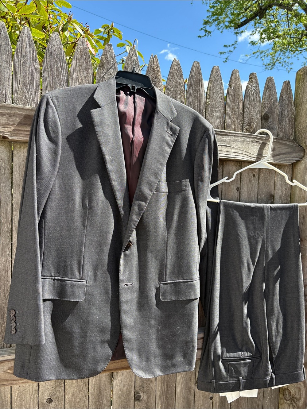 Isaia Napoli gray wool 44R suit!!! Like new!!